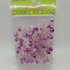 EDEN HAIR BEAD MAGENTA PINK & CLR PINK SPECKLE MIX #BR9