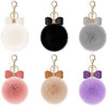 KEYCHAIN FLUFFY/BLING POM POM ASST