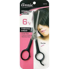 ANNIE 6-1/2" THINNING SHEAR TITANIUM SERIES #5016