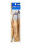 GOLDFINGER ROUND ACRYLIC PONY HAIR NAIL BRUSH SET #GB02