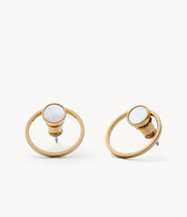 SNG GOLD CIRCLE EARRINGS #R-7120G