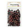 MAGIC COLLECTION WOOD ROUND BEADS 12mm #12816BRO