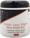 MORNING GLORY BRAIDS LOCS EDGES MAX HOLD GEL 6oz.